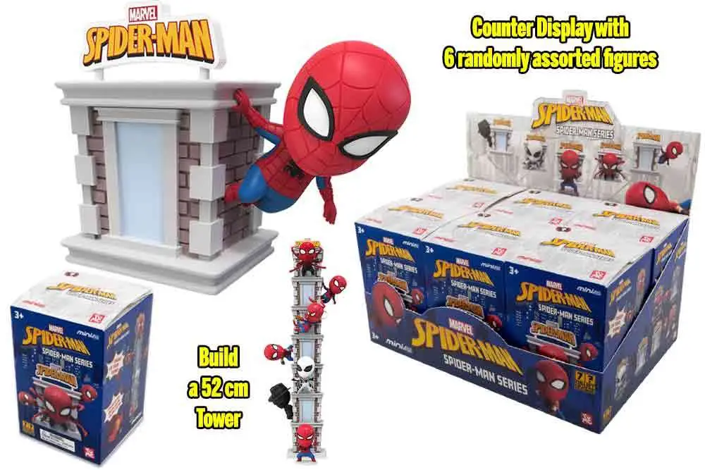 Figurine yume hero box spider man tower series display (6)